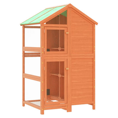 VIDAXL AVIÈRE 97X81X152 CM PIN SOLID BRORN