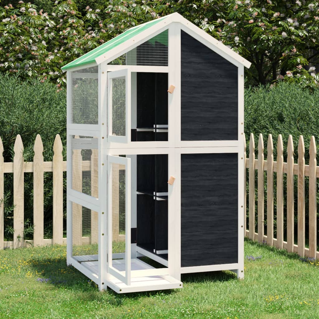 VIDAXL AVIÈNE 97X81X152 CM GRAI