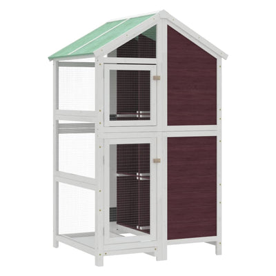 Vidaxl Aviary 97x81x152 cm Aguleuse en pin solide -colore