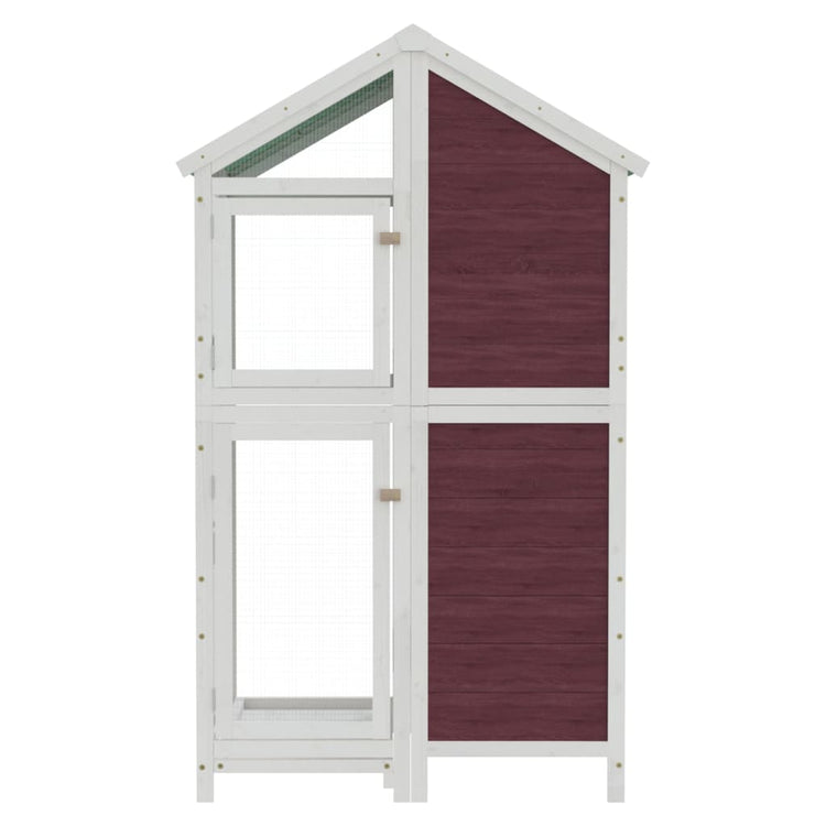 Vidaxl Aviary 97x81x152 cm Aguleuse en pin solide -colore