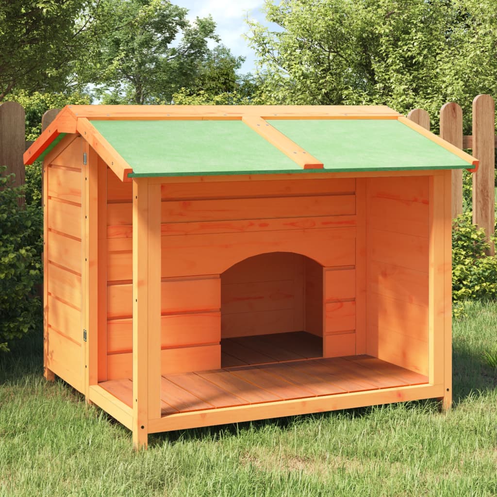 Vidaxl dog loft 96x87x80,5 cm en pin massif brun