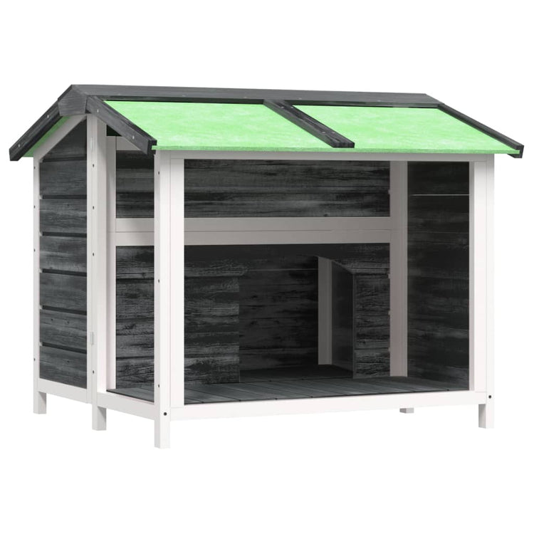 Vidaxl Dog Loft 96x87x80,5 cm Solid Pine Grey