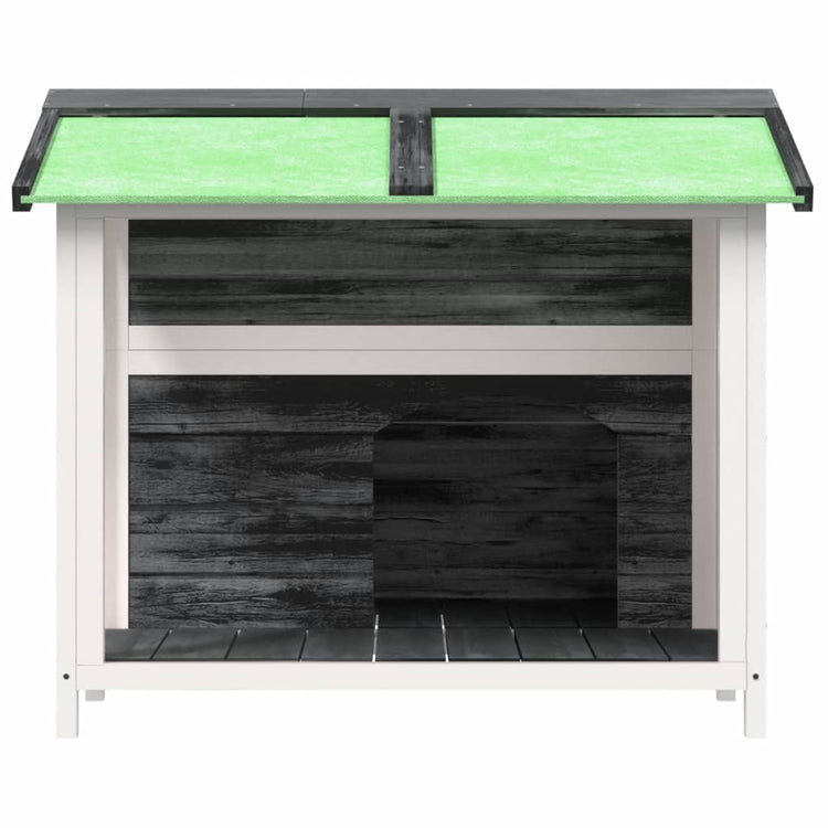 Vidaxl Dog Loft 96x87x80,5 cm Solid Pine Grey