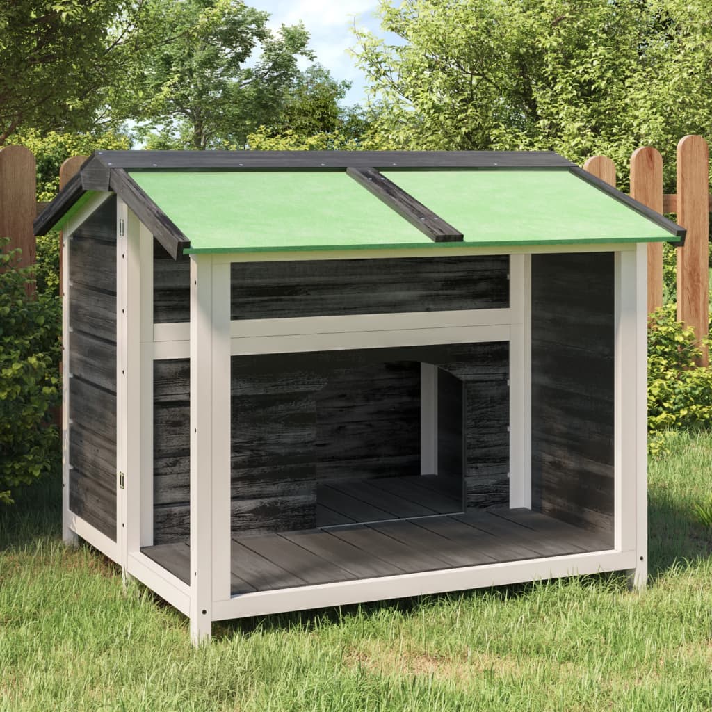 Vidaxl Dog Loft 96x87x80,5 cm Solid Pine Grey