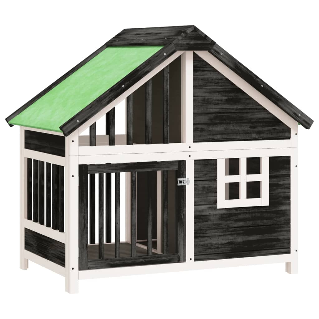 Vidaxl Dog Loft 96x60.5x87 cm Solid Pine Grey