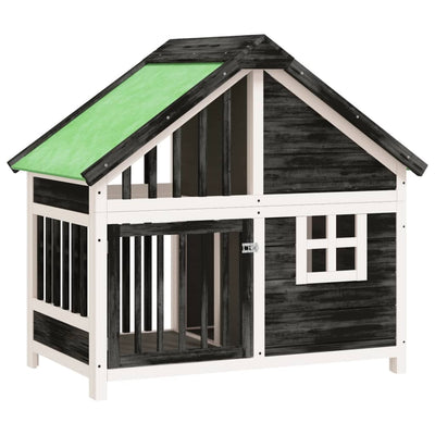 Vidaxl Dog Loft 96x60.5x87 cm Solid Pine Grey