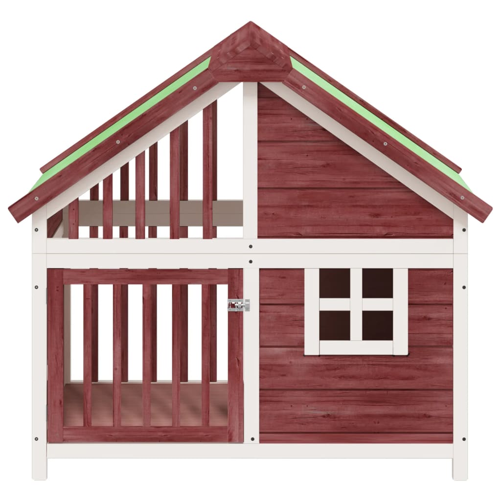 Vidaxl Dog Loft 96x60.5x87 cm en pin massif Solid-Color