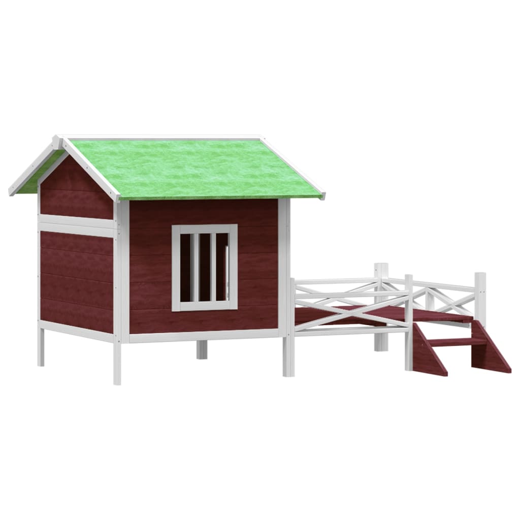 Vidaxl Dog Loft 159x120x88.5 cm Aguleuse en pin solide -Colore
