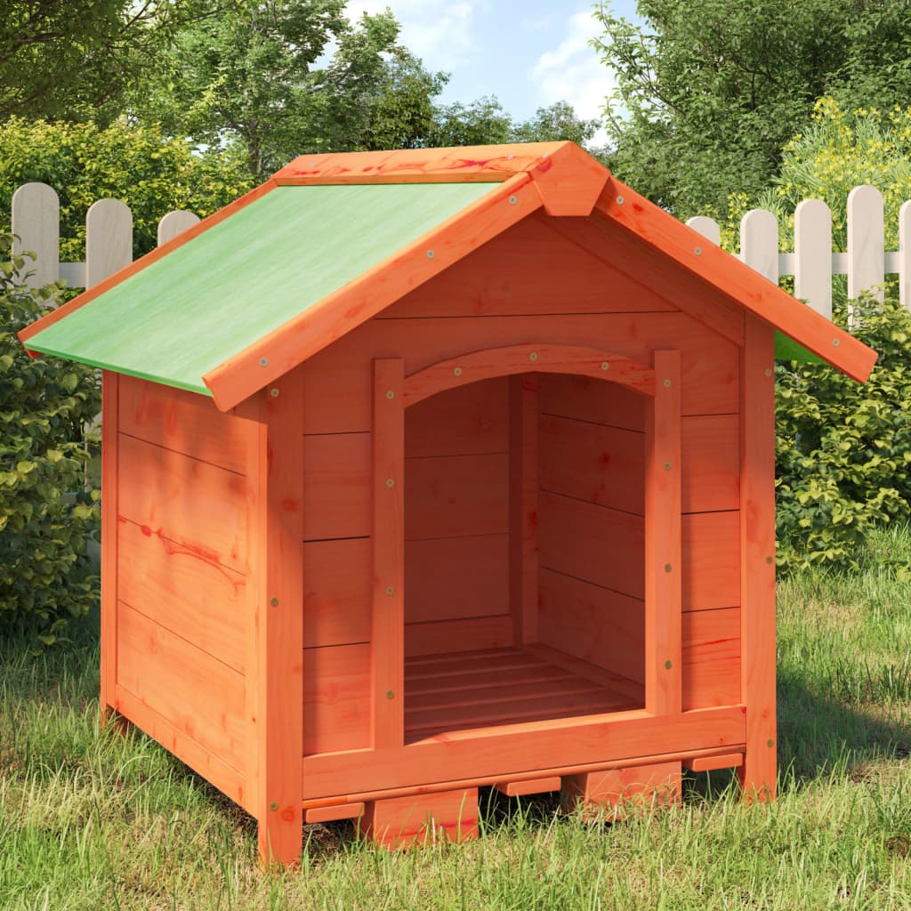 Vidaxl Dog Loft 65x65x61,5 cm en pin solide brun