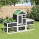 Vidaxl Rabbit Hutch 170x63x113 cm en pin solide gris