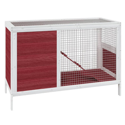 Vidaxl Rabbit Hutch 103x44x69.5 cm mocha en pin solide -colore