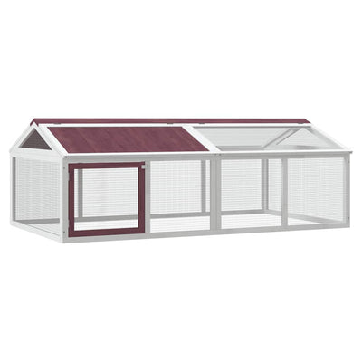 Vidaxx enclos animalier 200x112,5x74 cm en bois de pin massif couleur moka
