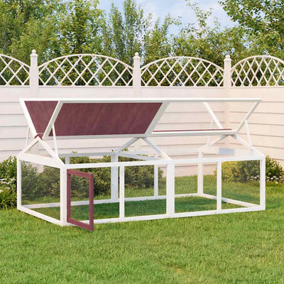 Vidaxx enclos animalier 200x112,5x74 cm en bois de pin massif couleur moka