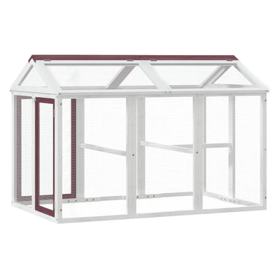 Anneaux d'animaux vidaxl 141x94x104 cm en pin massif solide -colored
