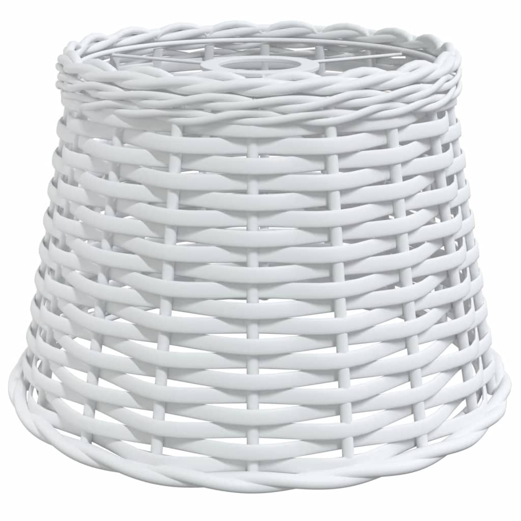 Abstrape à lampe à plafond Vidaxl Ø25x17 cm en osier blanc