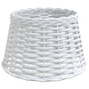 Abstrape à lampe de plafond Vidaxl Ø38x23 cm en osier blanc