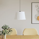 Abstrape à lampe à plafond Vidaxl Ø40x26 cm en osier blanc - afbeelding 1