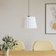 Abstrape à lampe à plafond Vidaxl Ø40x26 cm en osier blanc