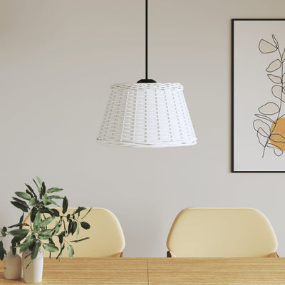 Abstrape à lampe de plafond Vidaxl Ø50x30 cm en osier blanc
