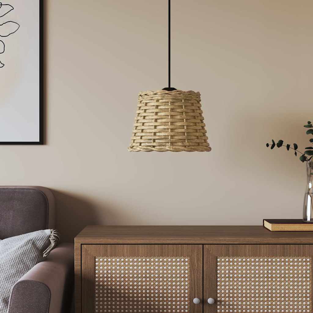 Abstrape à lampe à plafond Vidaxl Ø20x15 cm en osier brun
