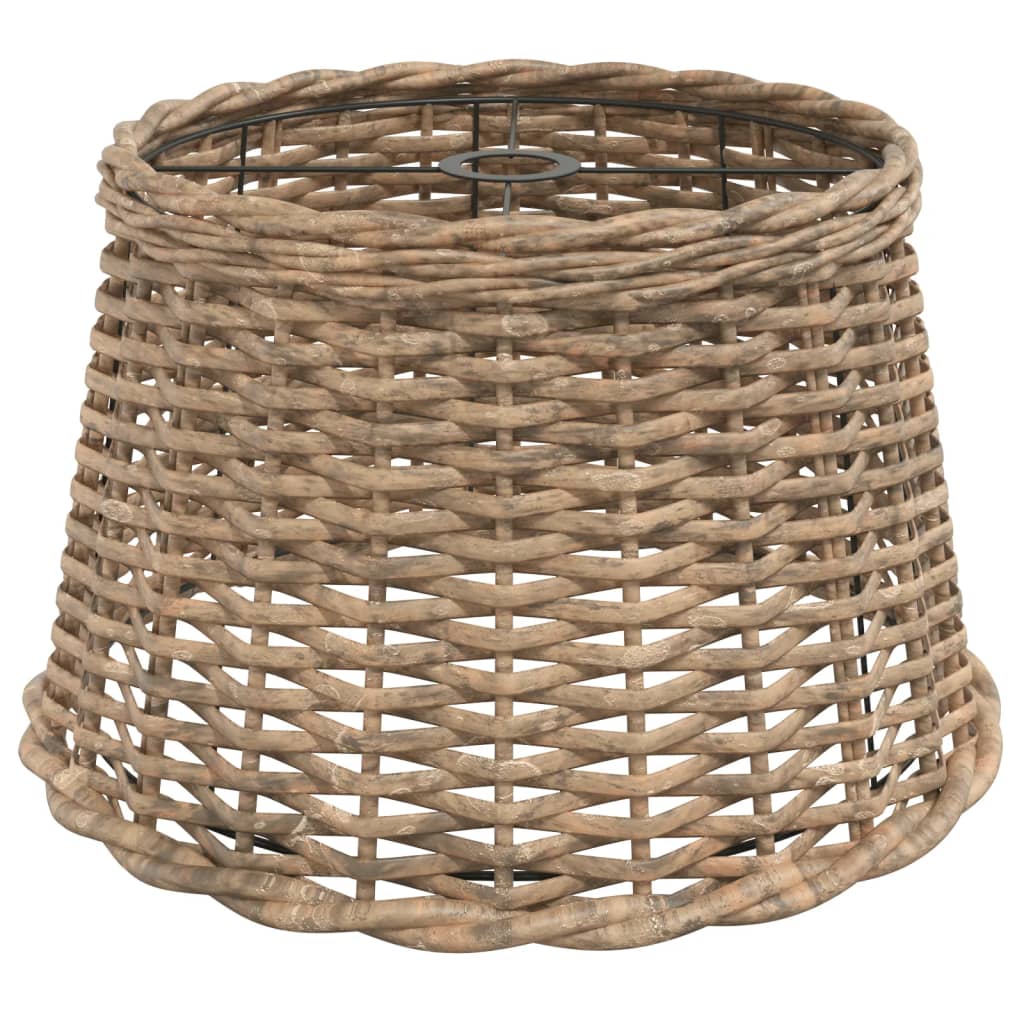 Abstrape à lampe à plafond Vidaxl Ø45x28 cm en osier brun