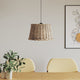 Abstrape à lampe à plafond Vidaxl Ø45x28 cm en osier brun
