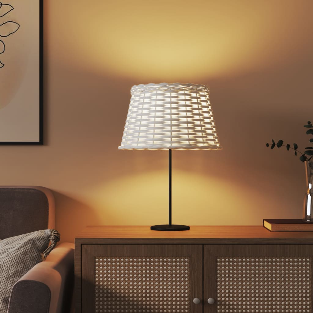 Vidaxl Amorassure Ø38x23 cm en osier blanc