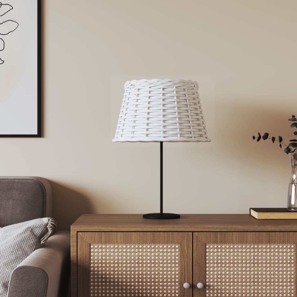 Vidaxl Amorassure Ø38x23 cm en osier blanc