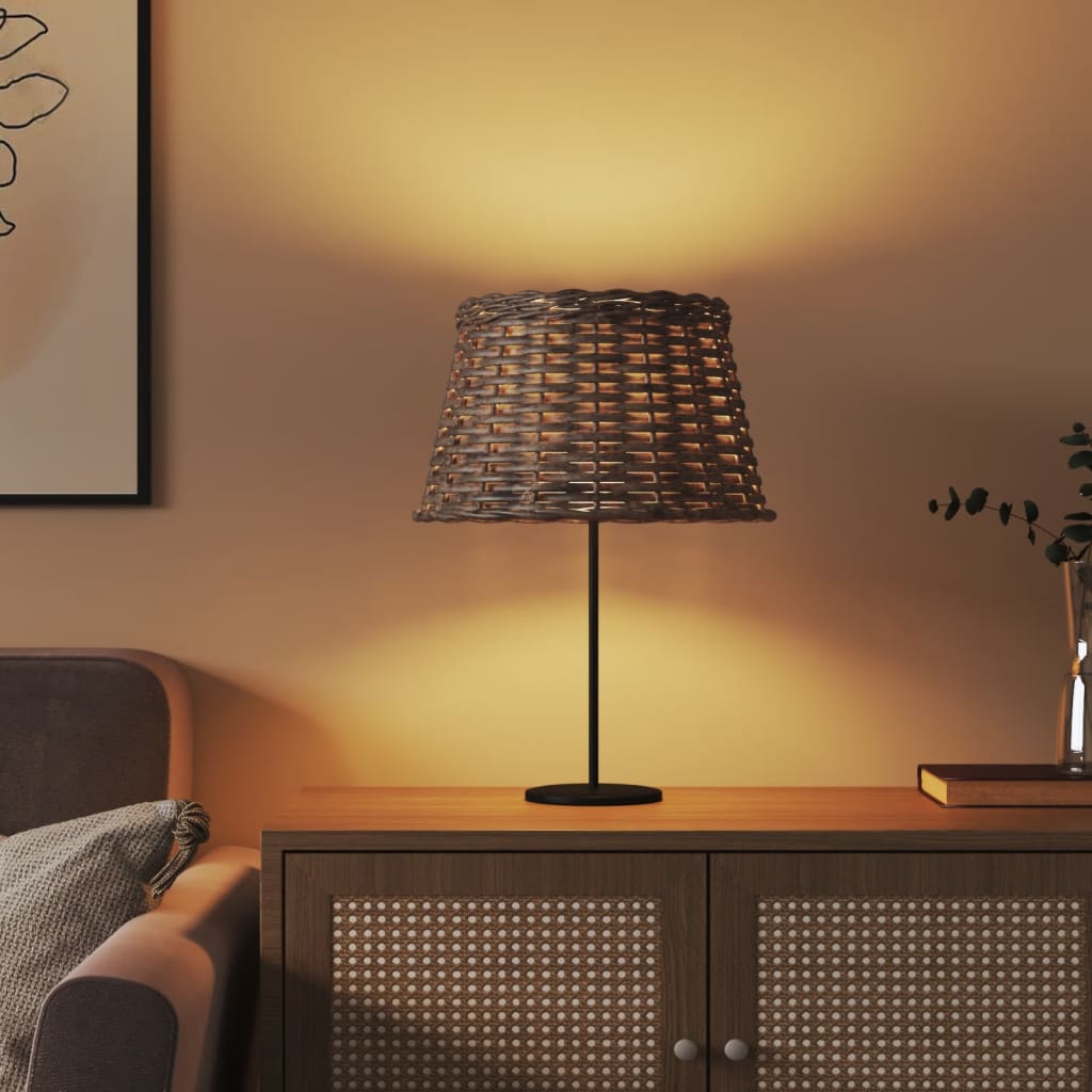 Vidaxl Ahemps à lampe Ø38x23 cm en osier marron en osier