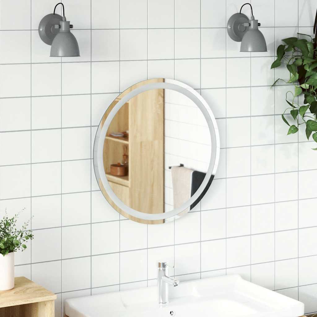 Le miroir de salle de bain Vidaxl a mené environ 60 cm