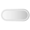 Miroir de salle de bain vidaxl LED ovale 60x25 cm