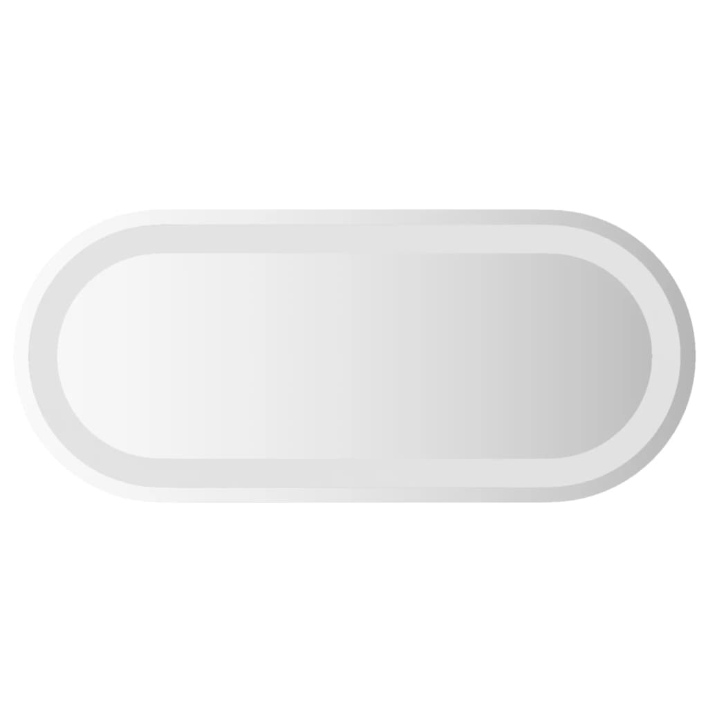 Miroir de salle de bain vidaxl LED ovale 60x25 cm