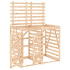 Stockage de conteneurs vidaxl pin double solide