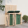 Stockage de conteneurs vidaxl pin double solide