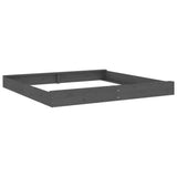 Boîte à sable vidaxl avec bancs carrés de pin massif gris gris gris - afbeelding 2