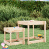 Tables de sable vidaxl 2 morceaux de bois de pin massif