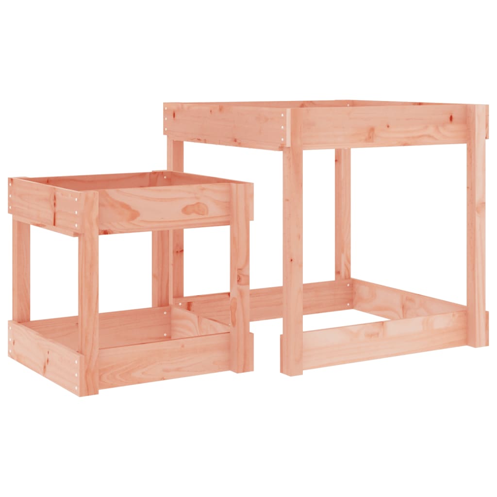 Tables de sable vidaxl 2 pcs solide Douglashout