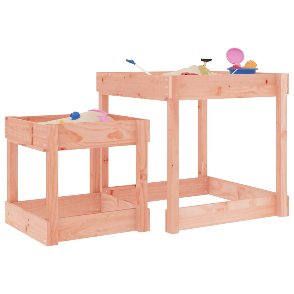 Tables de sable vidaxl 2 pcs solide Douglashout