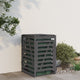 Stockage de conteneur Vidaxl 84x90x128.5 cm Gris gris de pin massif