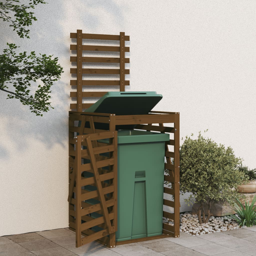 Stockage de conteneurs Vidaxl 84x90x128,5 cm Brown miel en pin massif