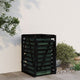 Stockage de conteneurs vidaxl 84x90x128.5 cm Pine solide en pin noire