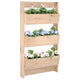 Vidaxx jardinière murale 3 couches 60x18,5x110 cm bois de pin