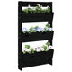 Vidaxl Plannbak Wall Montage 3-LAAGS 60x18.5x110 cm Pine Black