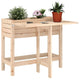 Planteur vidaxl avec pin de table pliant pin solide