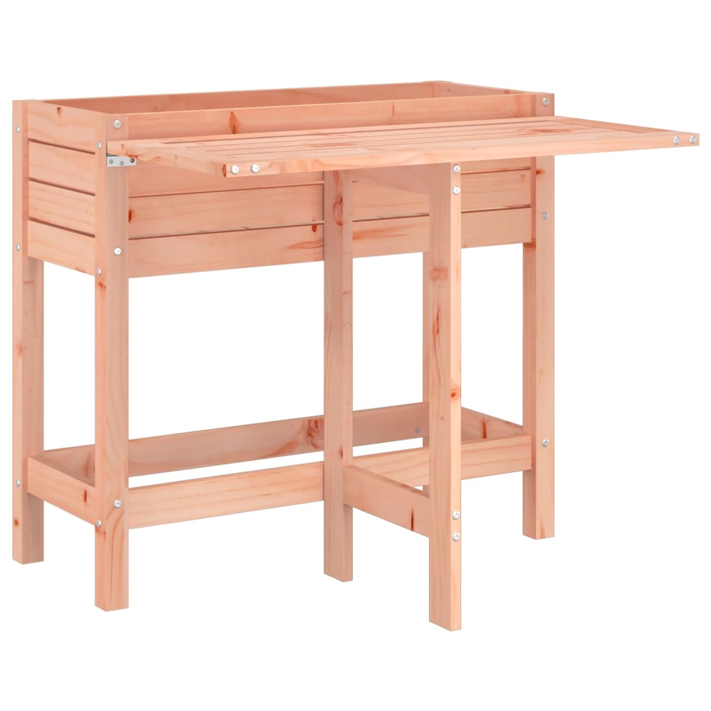 Boîte de planification Vidaxl avec table pliante supérieure Douglashout solide
