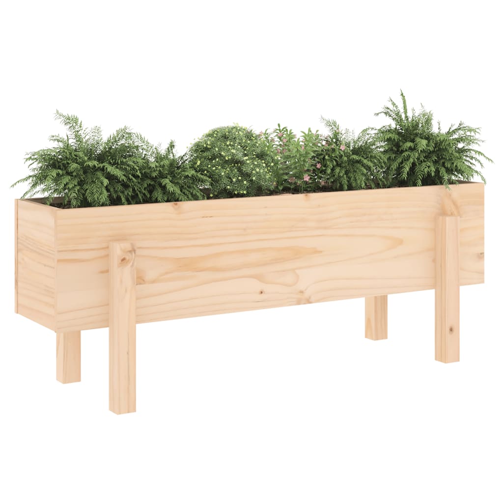VidaXL jardinière surélevée 101x30x38 cm en bois de pin massif