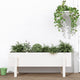 Vidaxx jardinière surélevée 101x30x38 cm bois de pin massif blanc