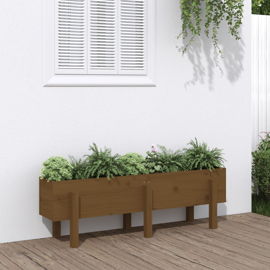Vidaxl Planter surélevé 121x30x38 cm