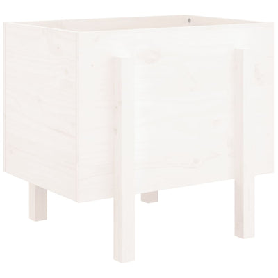 Boîte de planification Vidaxl 62x50x57 cm Pine solide blanc
