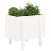 Boîte de planification Vidaxl 62x50x57 cm Pine solide blanc